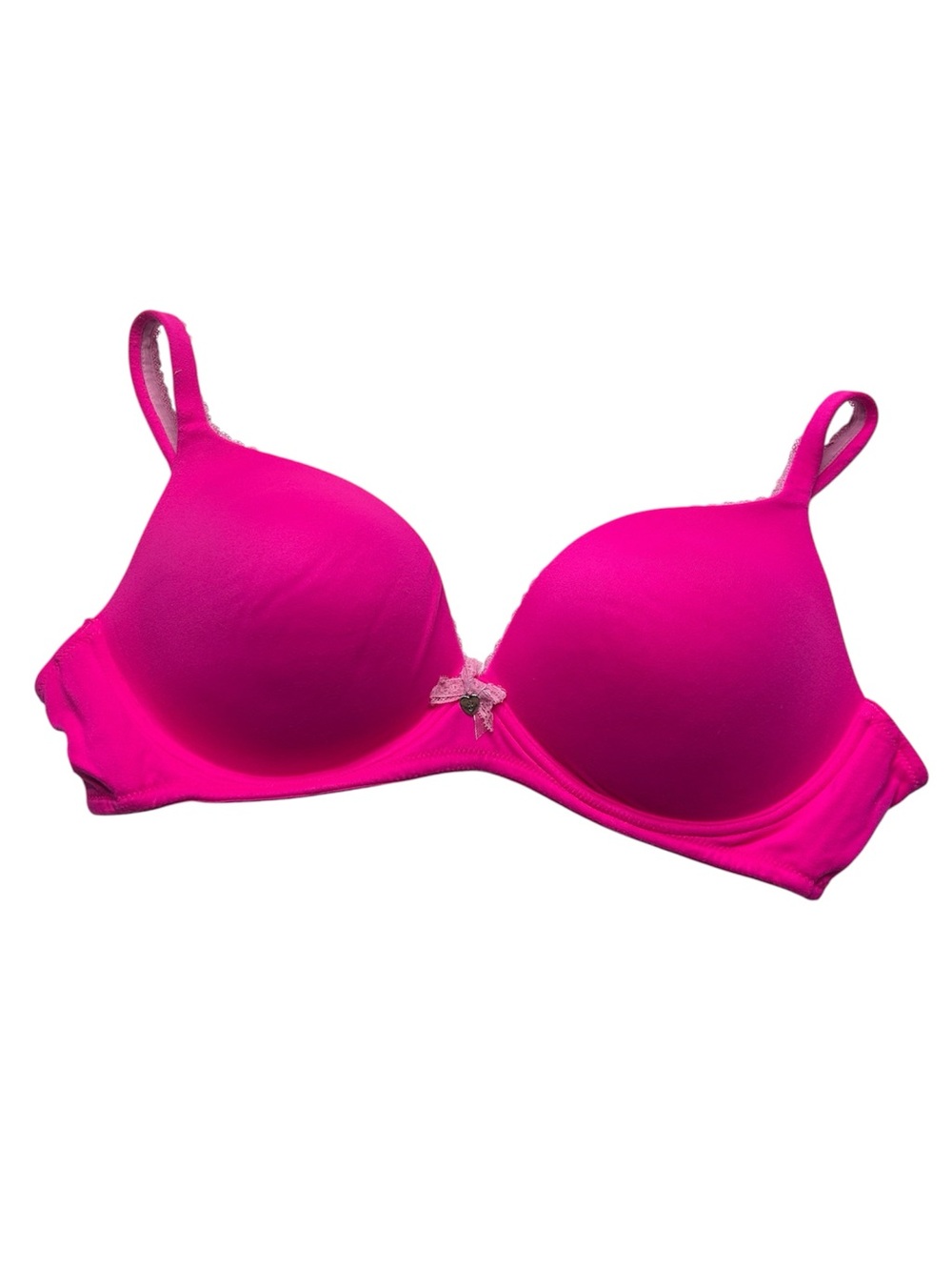 Victoria’s Secret hot pink lined wireless no wire bra 38B